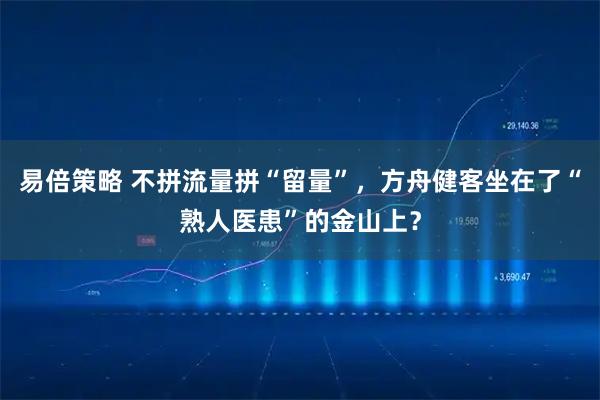 易倍策略 不拼流量拼“留量”，方舟健客坐在了“熟人医患”的金山上？