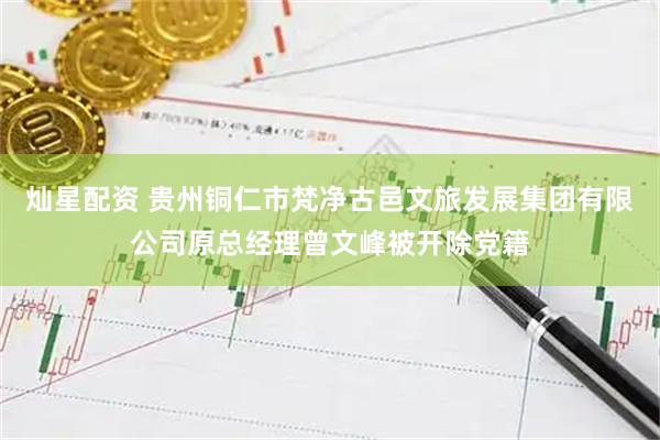 灿星配资 贵州铜仁市梵净古邑文旅发展集团有限公司原总经理曾文峰被开除党籍